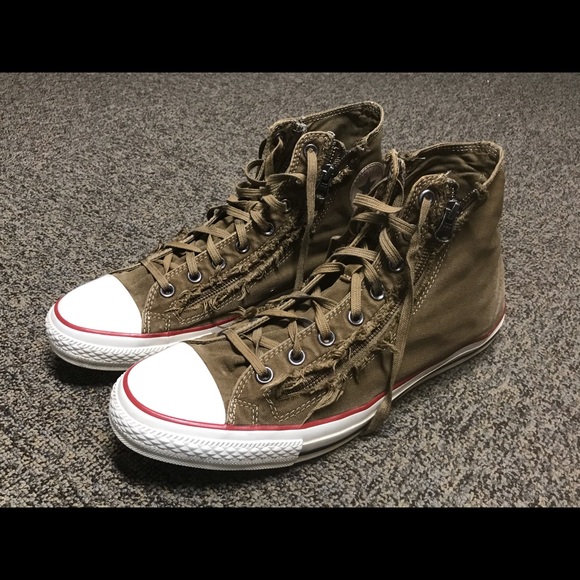Converse All Star Dual Zipper Torn Look Hi-Top